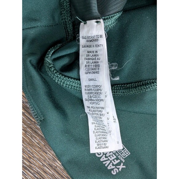 Savage X Fenty SkyHi Leggings Full Length Green Women’s Size S 4-6 High Rise 194 - Picture 5 of 7